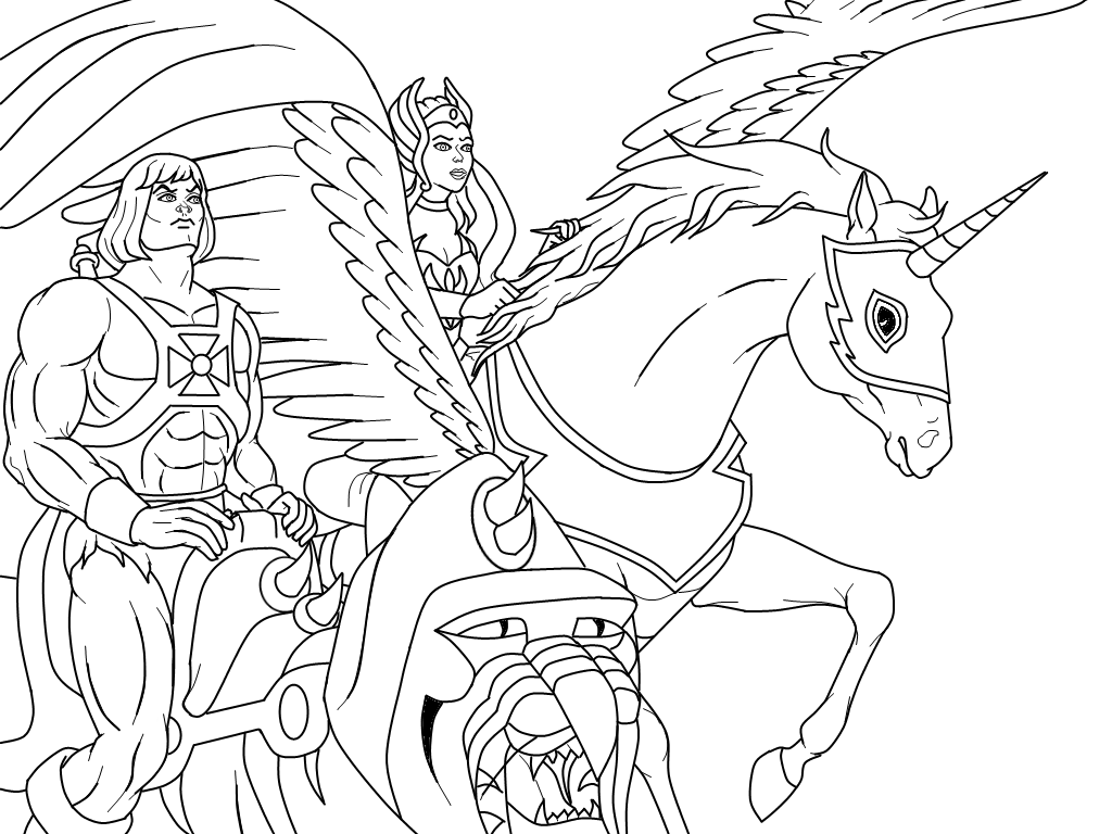 He-Man Coloring Pages.