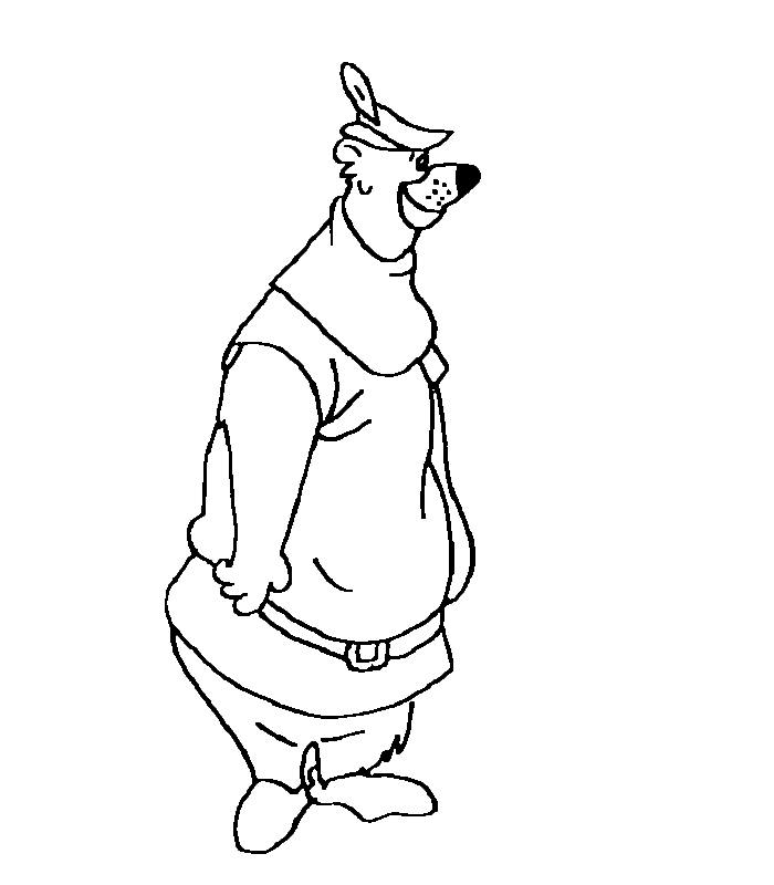 Little John Robin Hood Coloring Pages