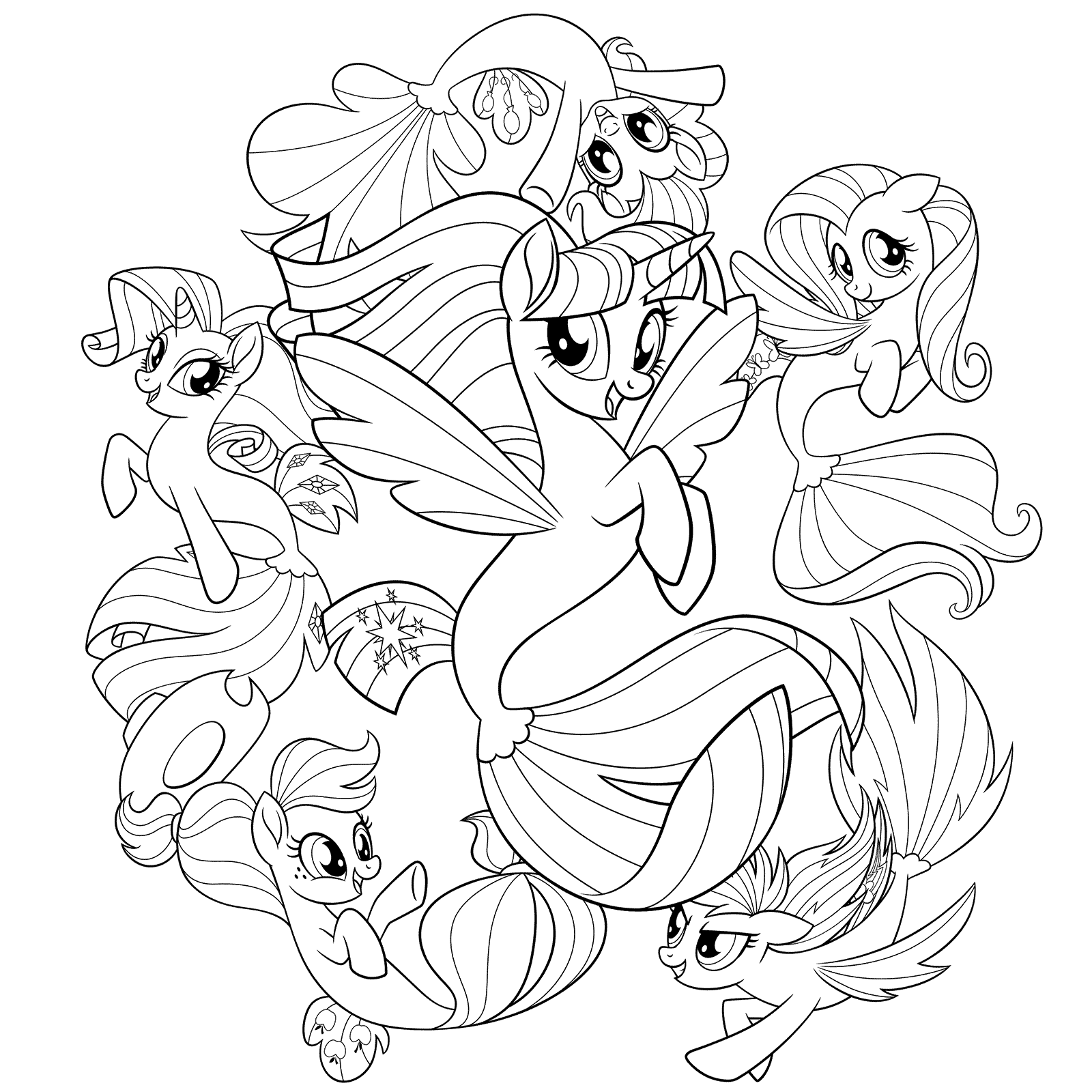 My Little Pony Friendship is Magic Coloring Pages - Best Coloring Pages