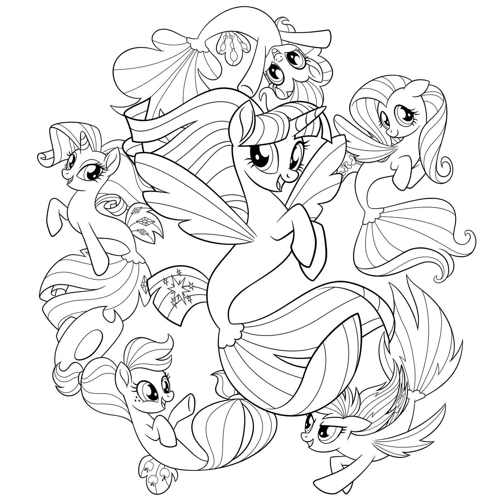 My Little Pony Friendship Is Magic Coloring Pages Best Coloring Pages 