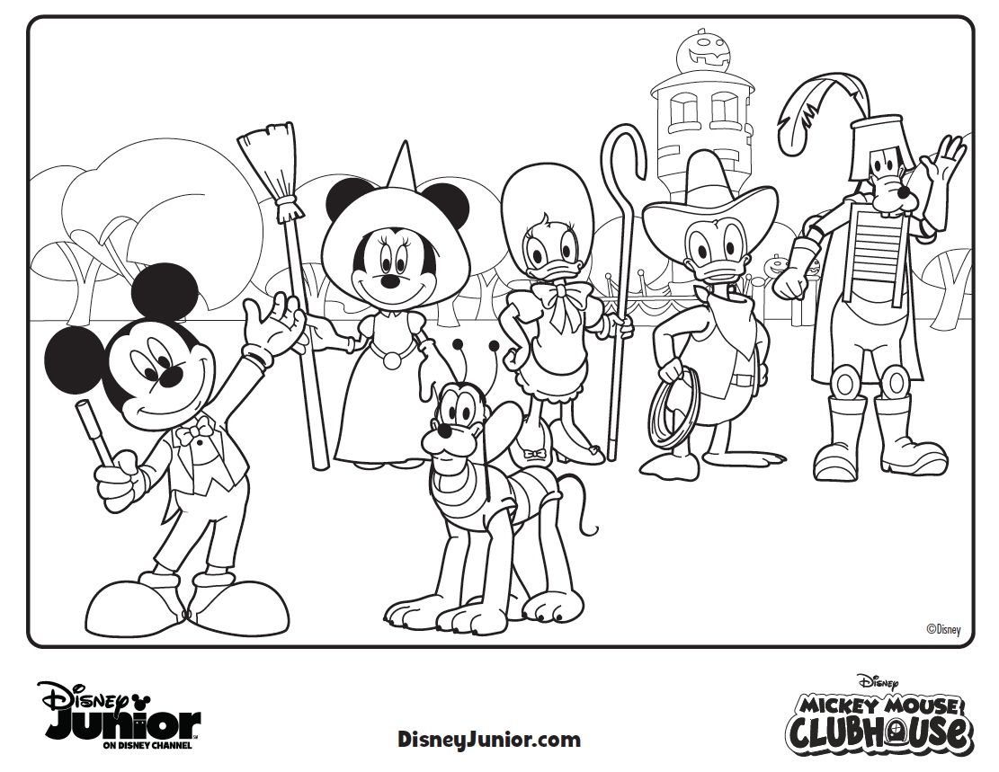 Mickey Mouse Clubhouse Coloring Pages Mickey Mouse Clubhouse Coloring Pages