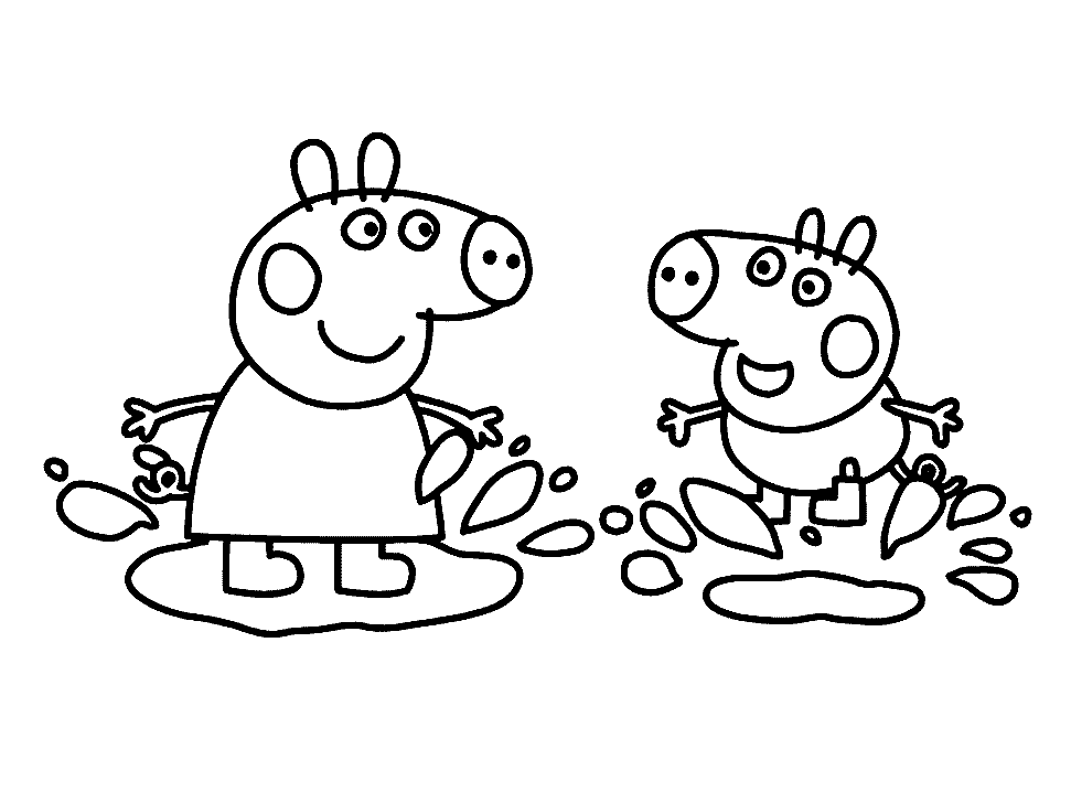 Peppa Pig Coloring Page