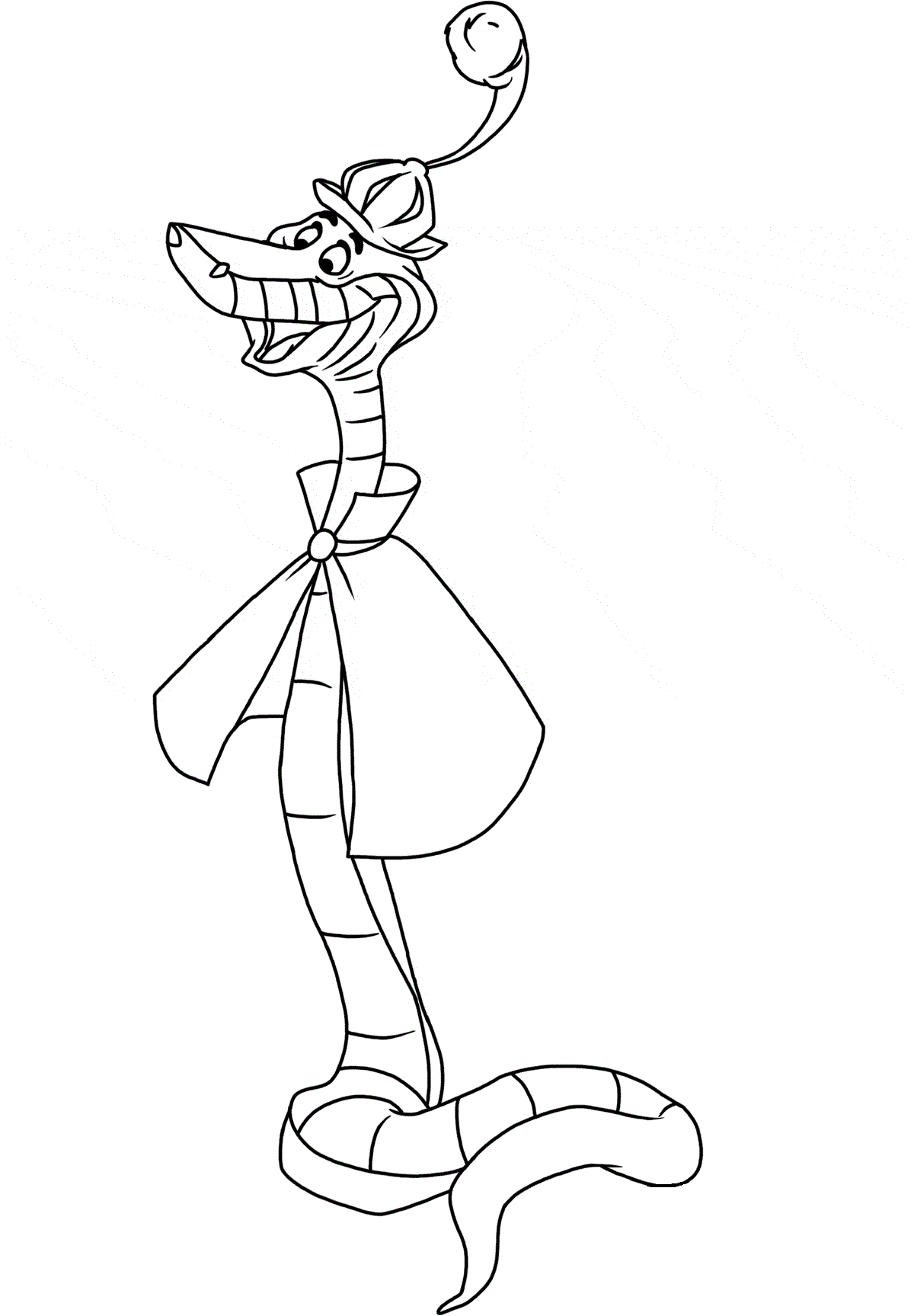 Robin Hood Snake Coloring Pages