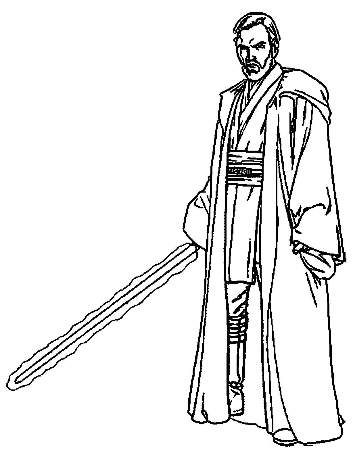 Young Obi Wan Coloring Pages