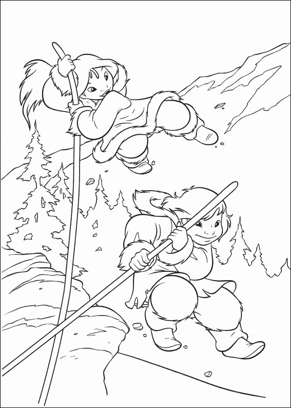 Action Brother Bear Coloring Pages