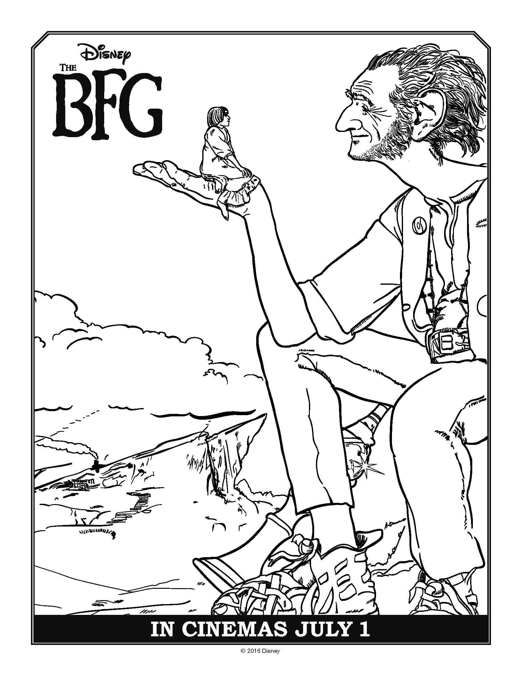 Bfg Movie Coloring Page