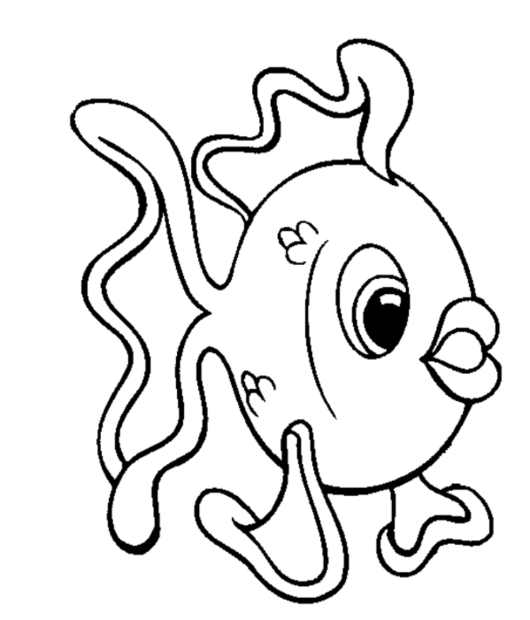 Cute Betta Fish Coloring Pages