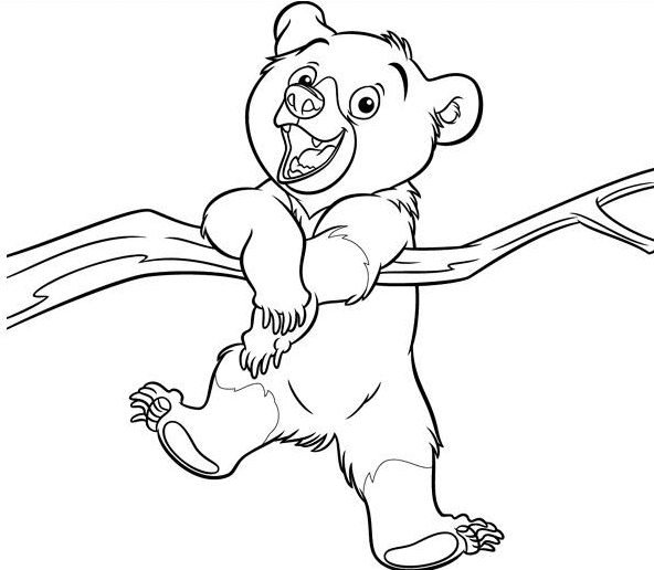 Cute Brother Bear Coloring Pages