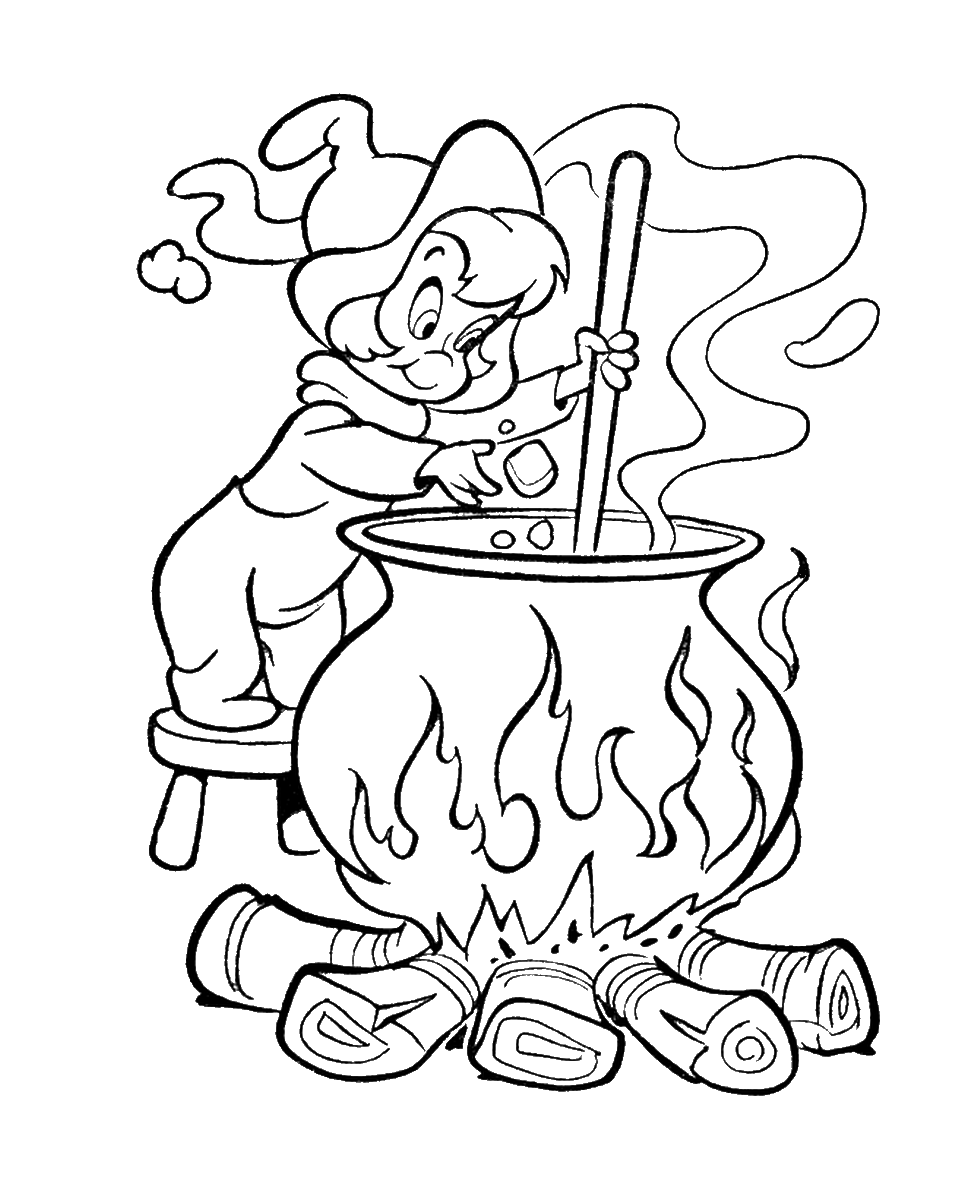 coloring pages magician