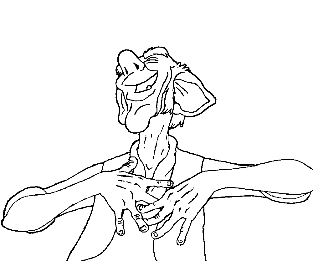 Happy Giant Coloring Page
