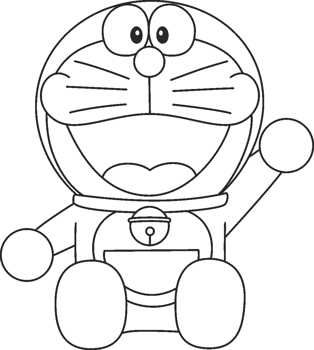 Hello Doraemon Coloring Pages