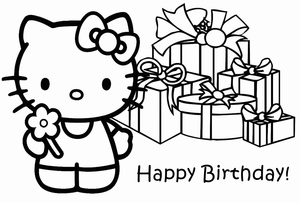  Hello Kitty Coloring Pages