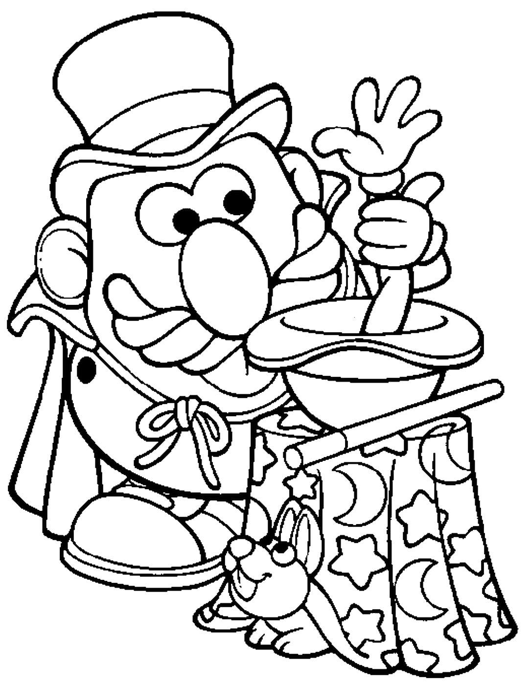 coloring pages magician