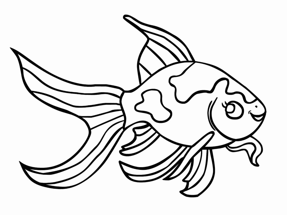 Pretty Betta Fish Coloring Pages