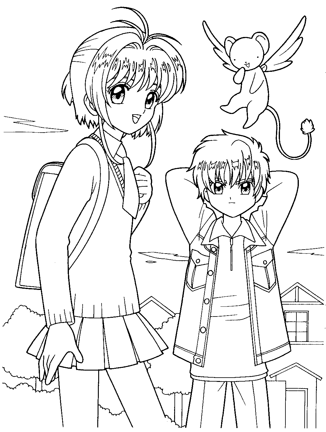 Cardcaptors Sakura 2 Coloring Page in 2023  Coloring pages, Cardcaptor  sakura, Coloring pages for kids