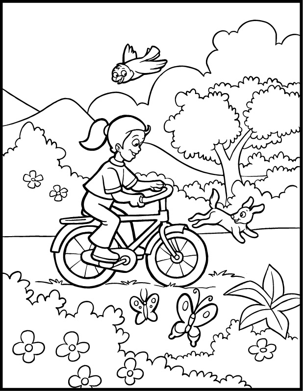 Spring Season Coloring Pages