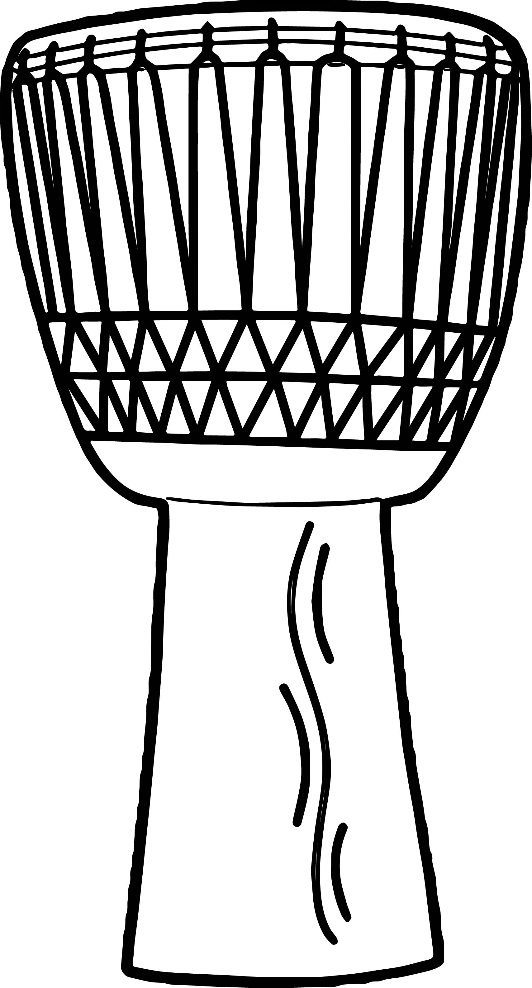 christmas drum coloring page