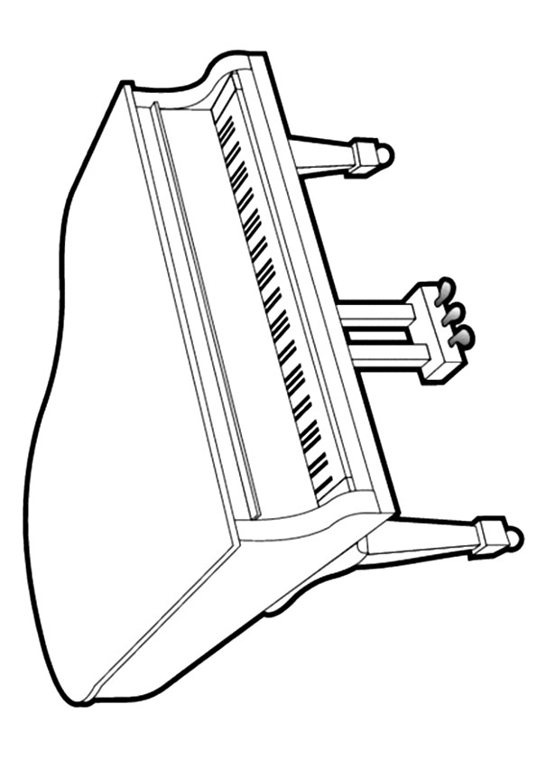 Piano Coloring Pages