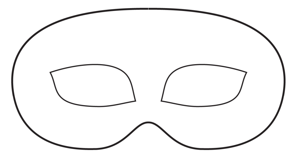 Half Face Mask Template