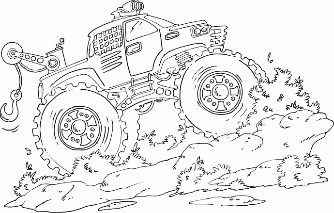 Cool Monster Jam Truck Coloring Pages