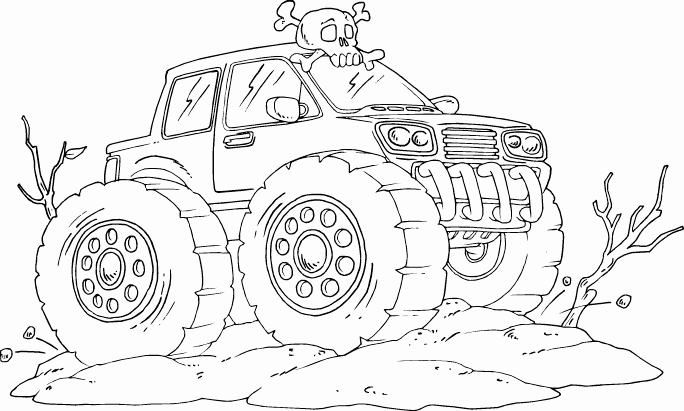 Cool Monster Truck Coloring Pages