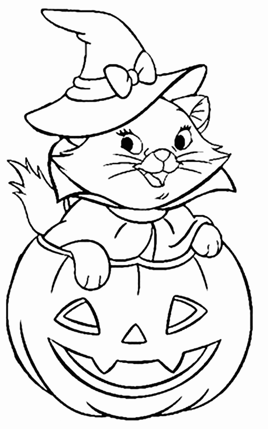 Halloween Cat Coloring Pages   Best Coloring Pages For Kids