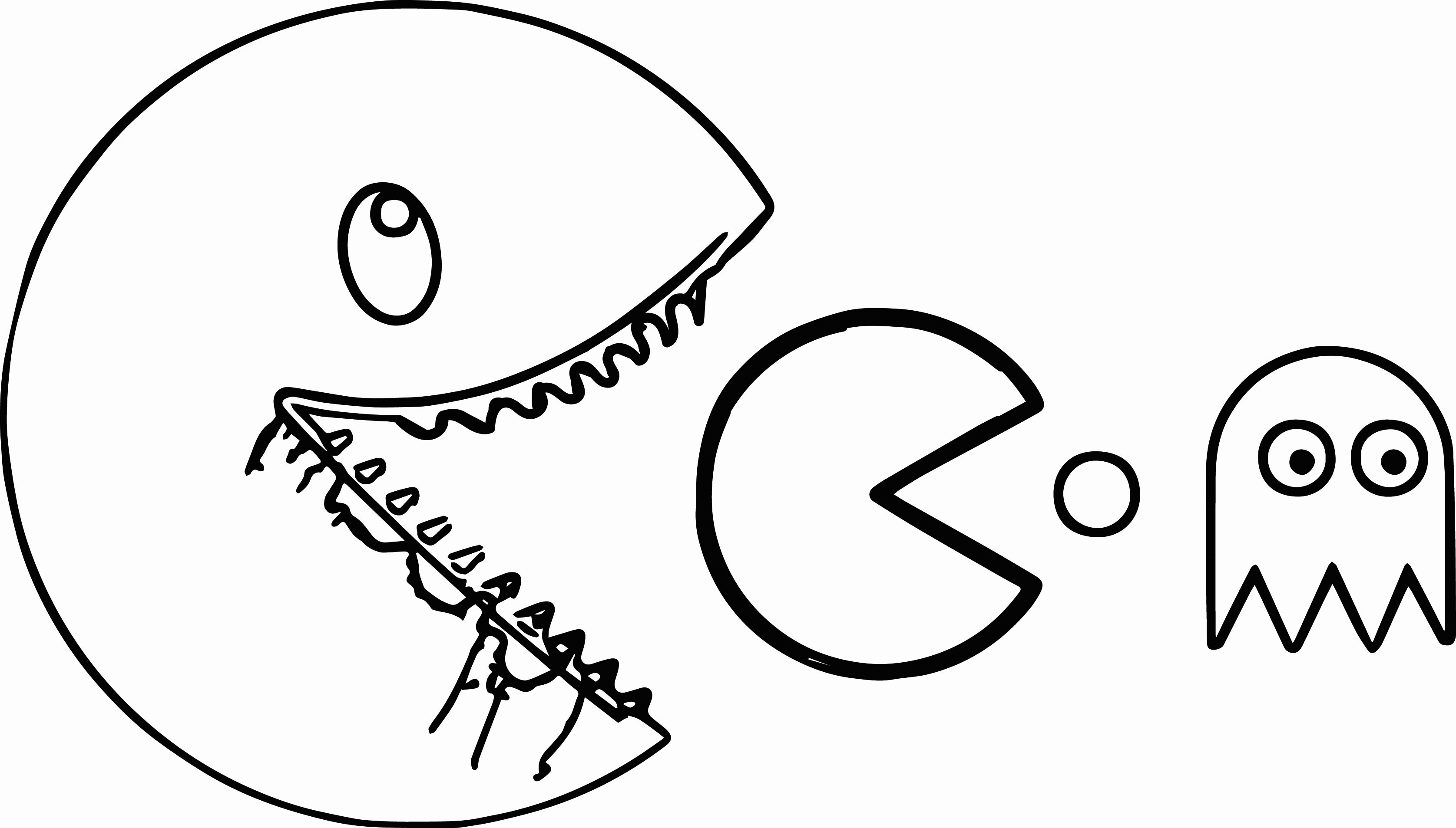 Cute Pacman Coloring Pages