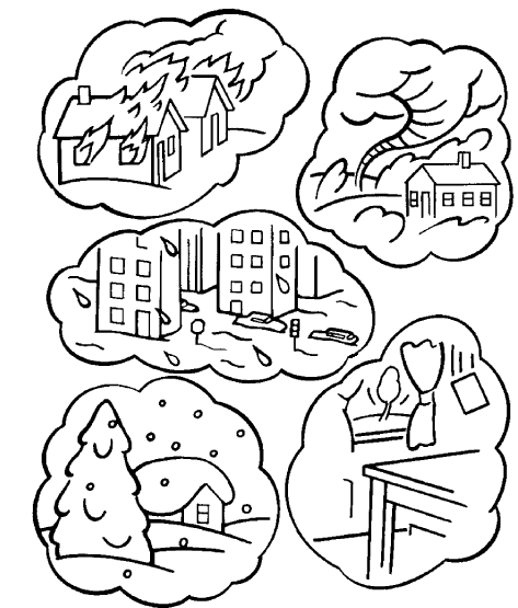 Disasters Tornado Coloring Pages