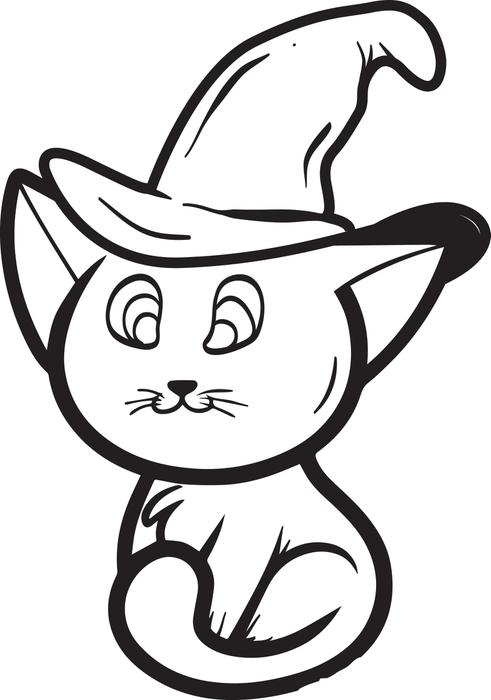 Halloween Cat Coloring Pages - Best Coloring Pages For Kids