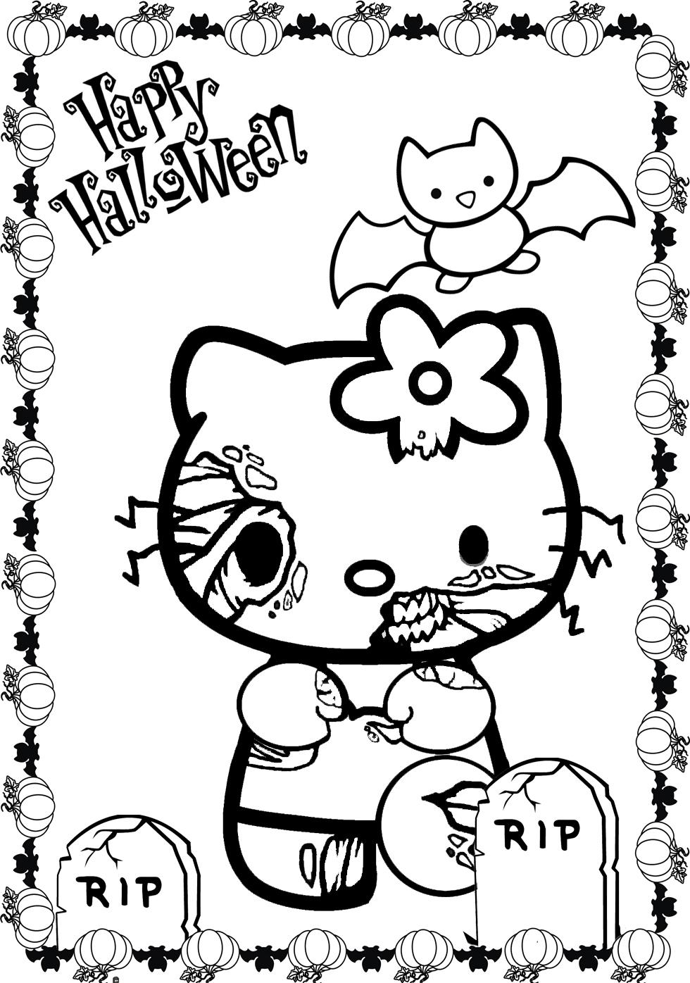 Hello Kitty Halloween Coloring Pages   Best Coloring Pages For Kids