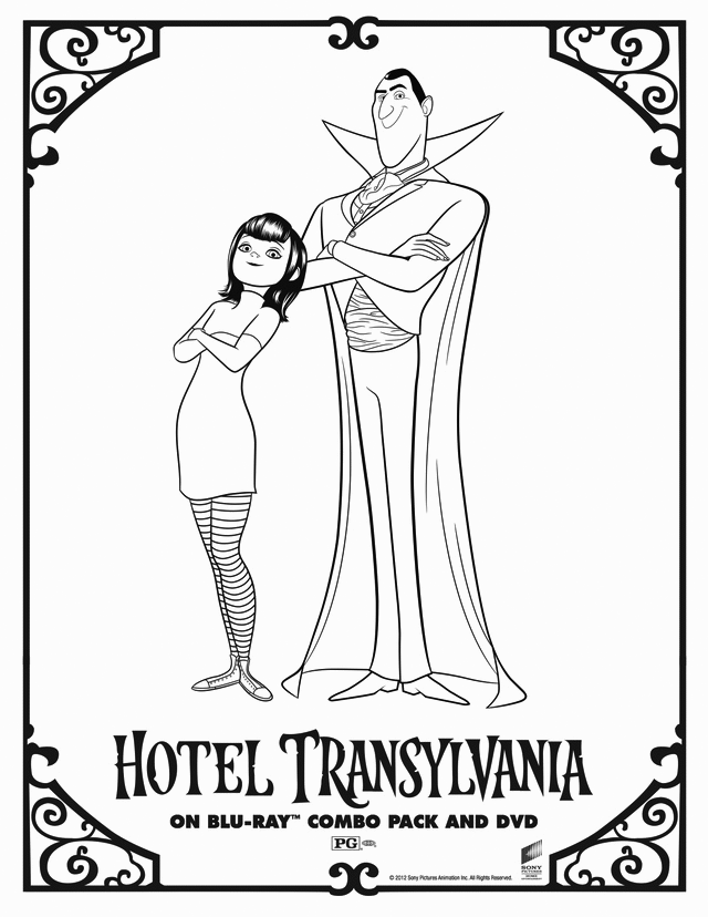 Hotel Transylvania Dracula Coloring Pages