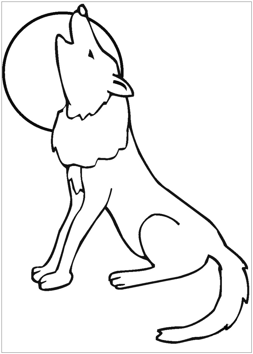 Howling Wold Coloring Page