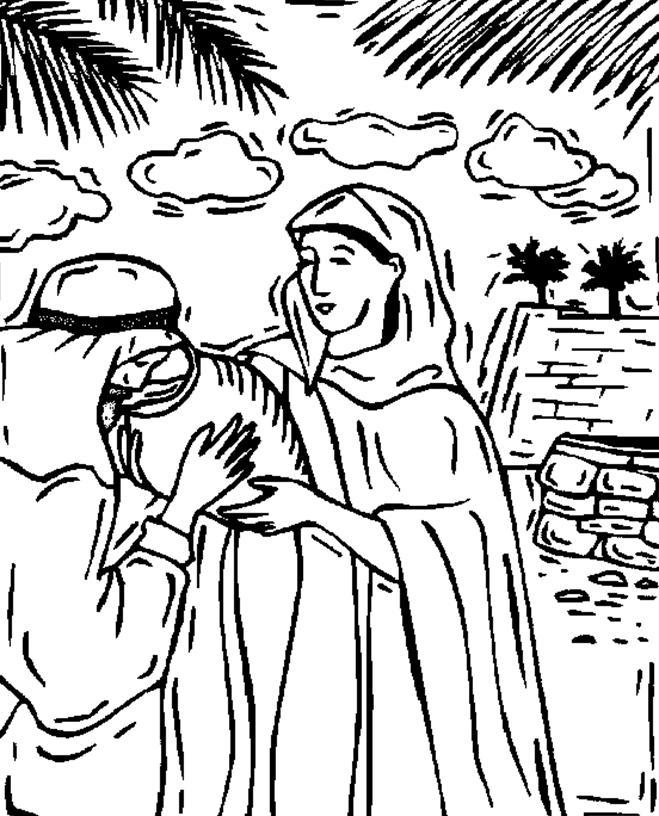 Isaac And Rebekah Coloring Pages Kids Coloring Pages