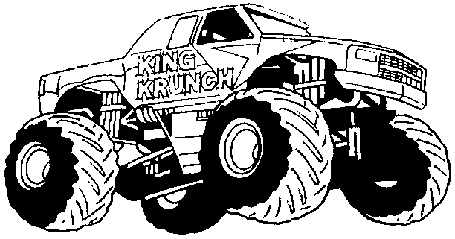 King Krunch Monster Jam Coloring Pages
