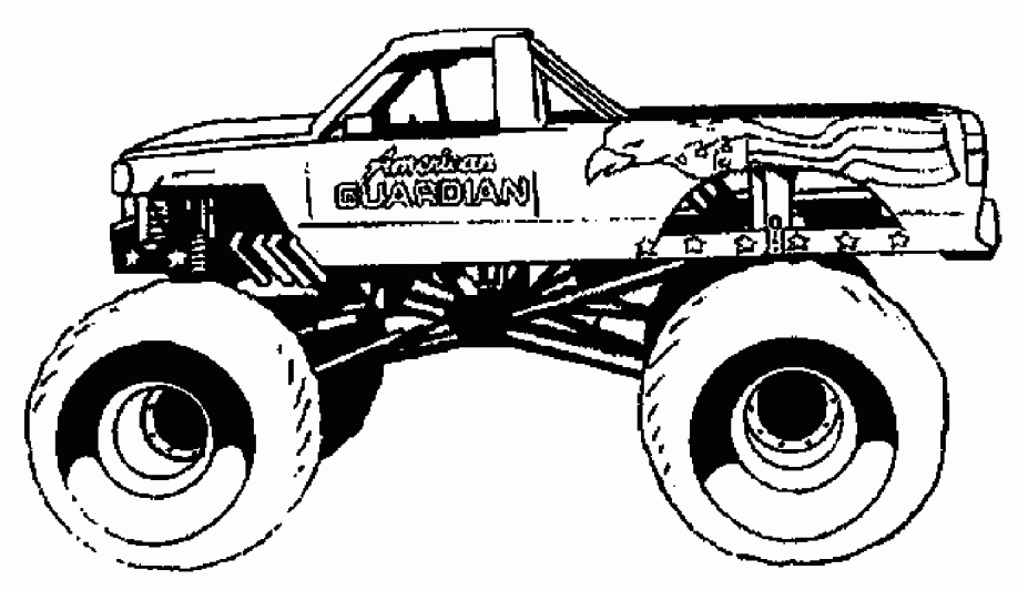 Monster Jam Coloring Page