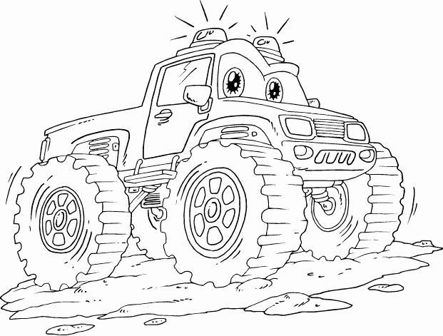 Monster Jam Printable Truck Coloring Pages