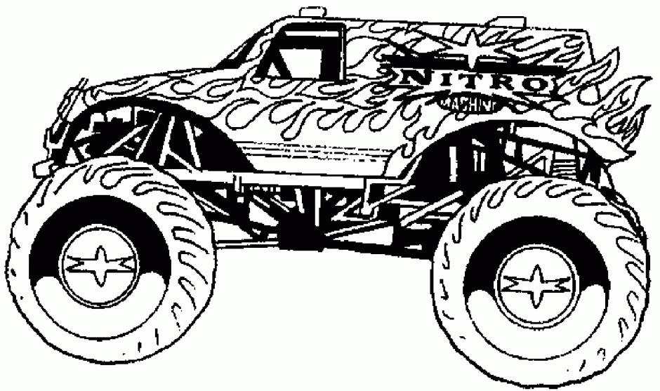 Monster Jam Truck Coloring Pages