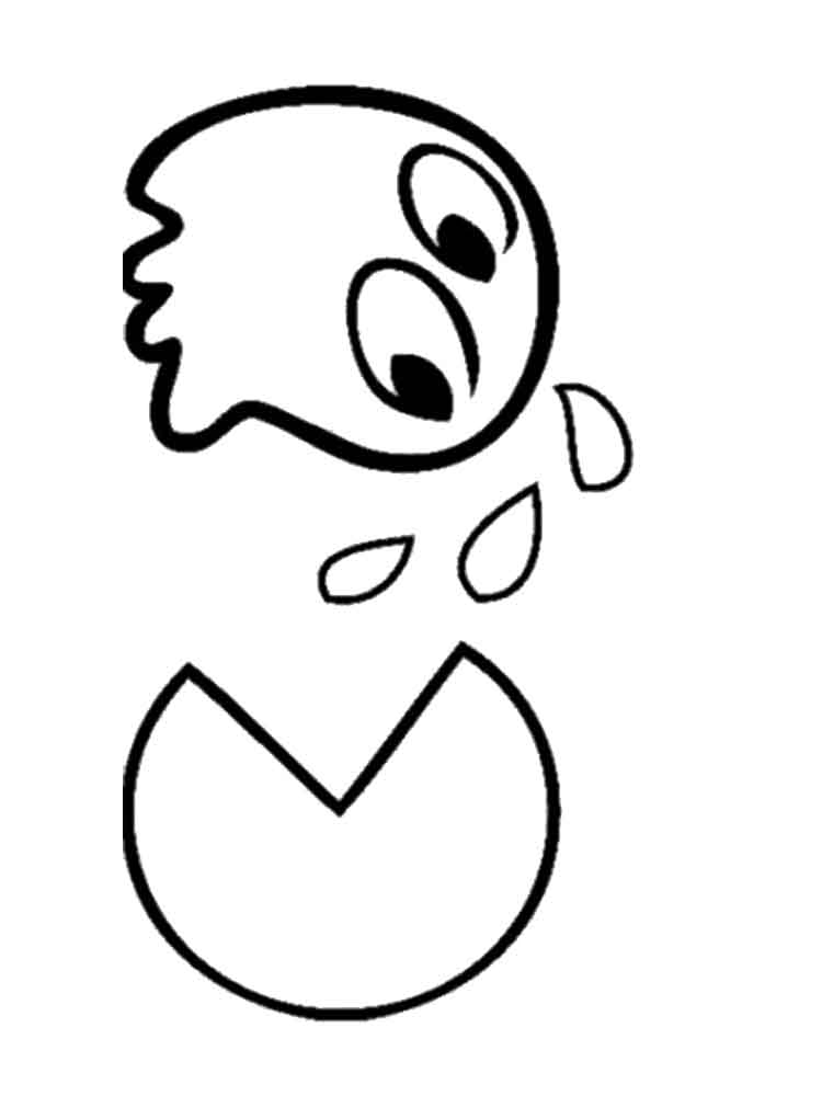 Pacman Eating Ghost Coloring Page