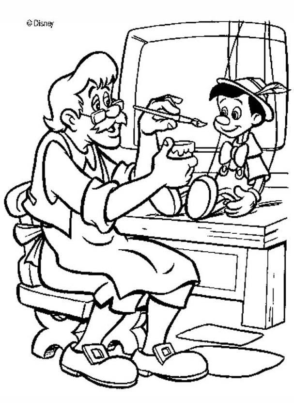 Pinnochio Puppet Coloring Pages