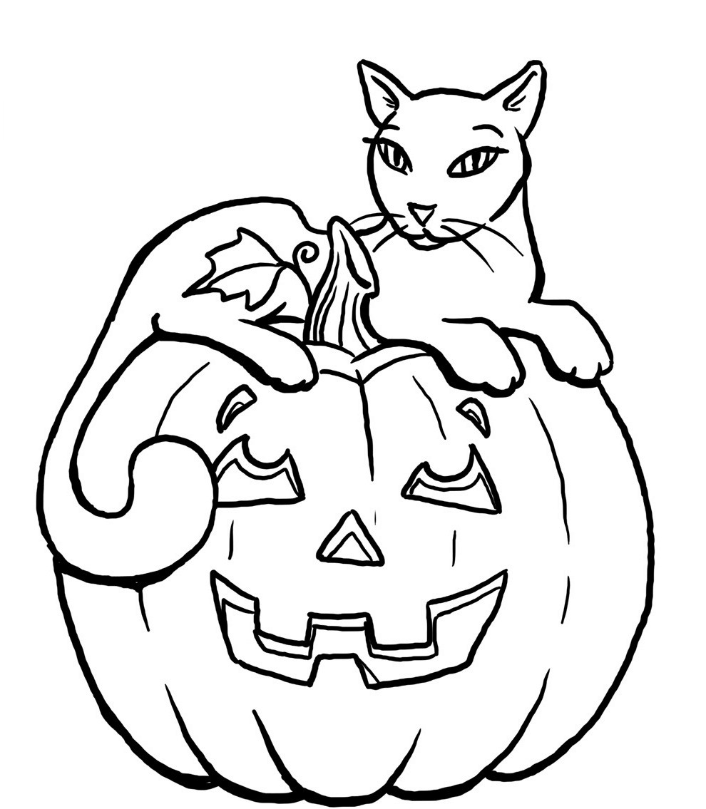 Halloween Cat Coloring Pages - Best Coloring Pages For Kids