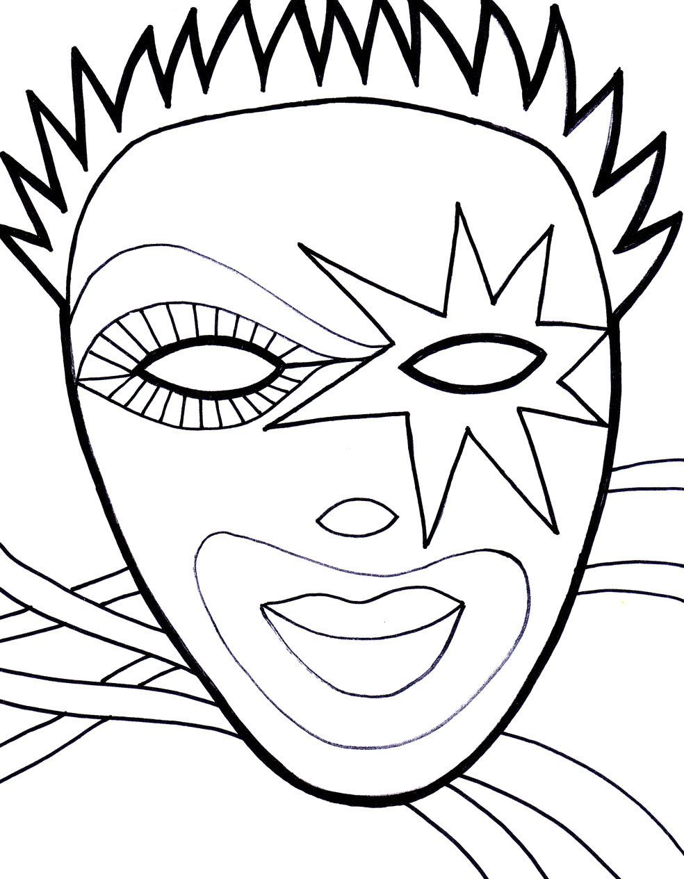 Printable Halloween Masks To Color