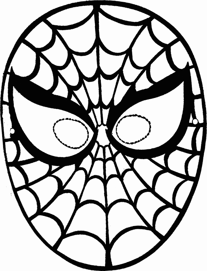 Printable Spiderman Mask