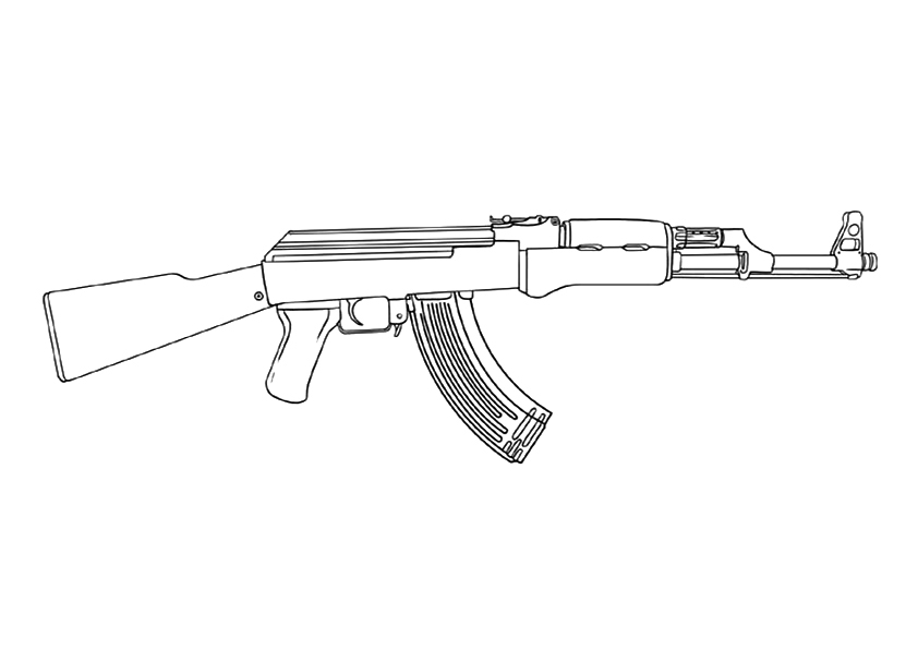 sniper gun coloring pages