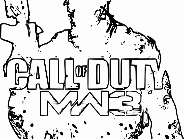 Call Of Duty Mw3 Coloring Page