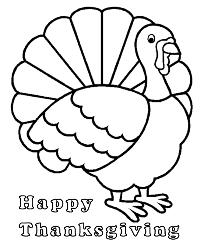 Happy Thanksgiving Coloring Pages