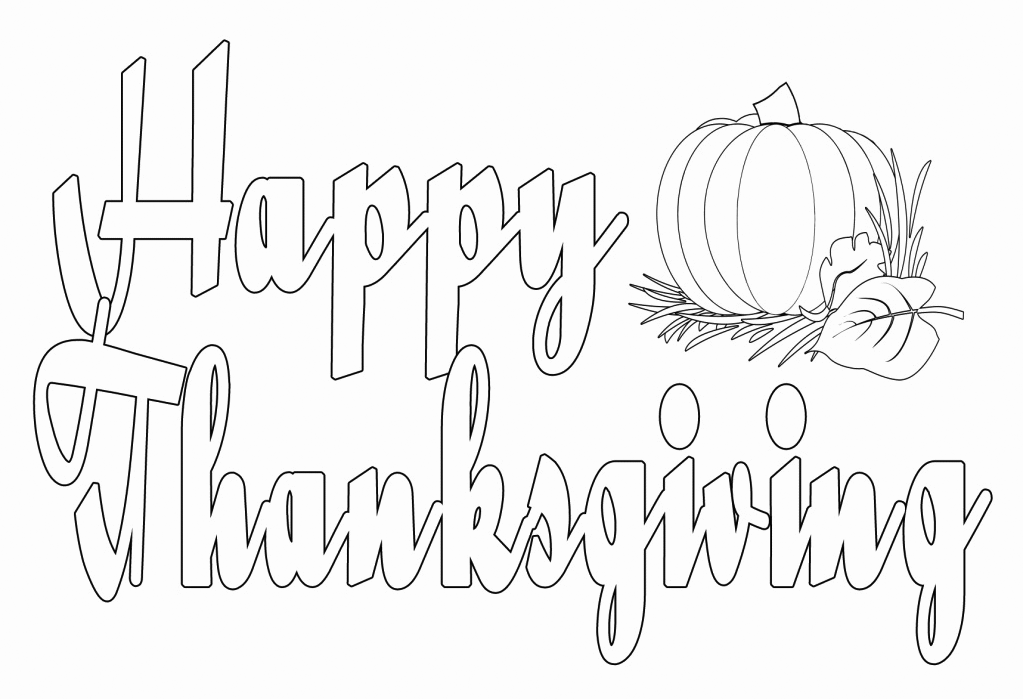 Happy Thanksgiving Printable Sign