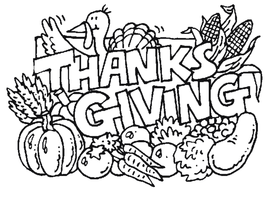 Happy Thanksgiving Sheet To Color