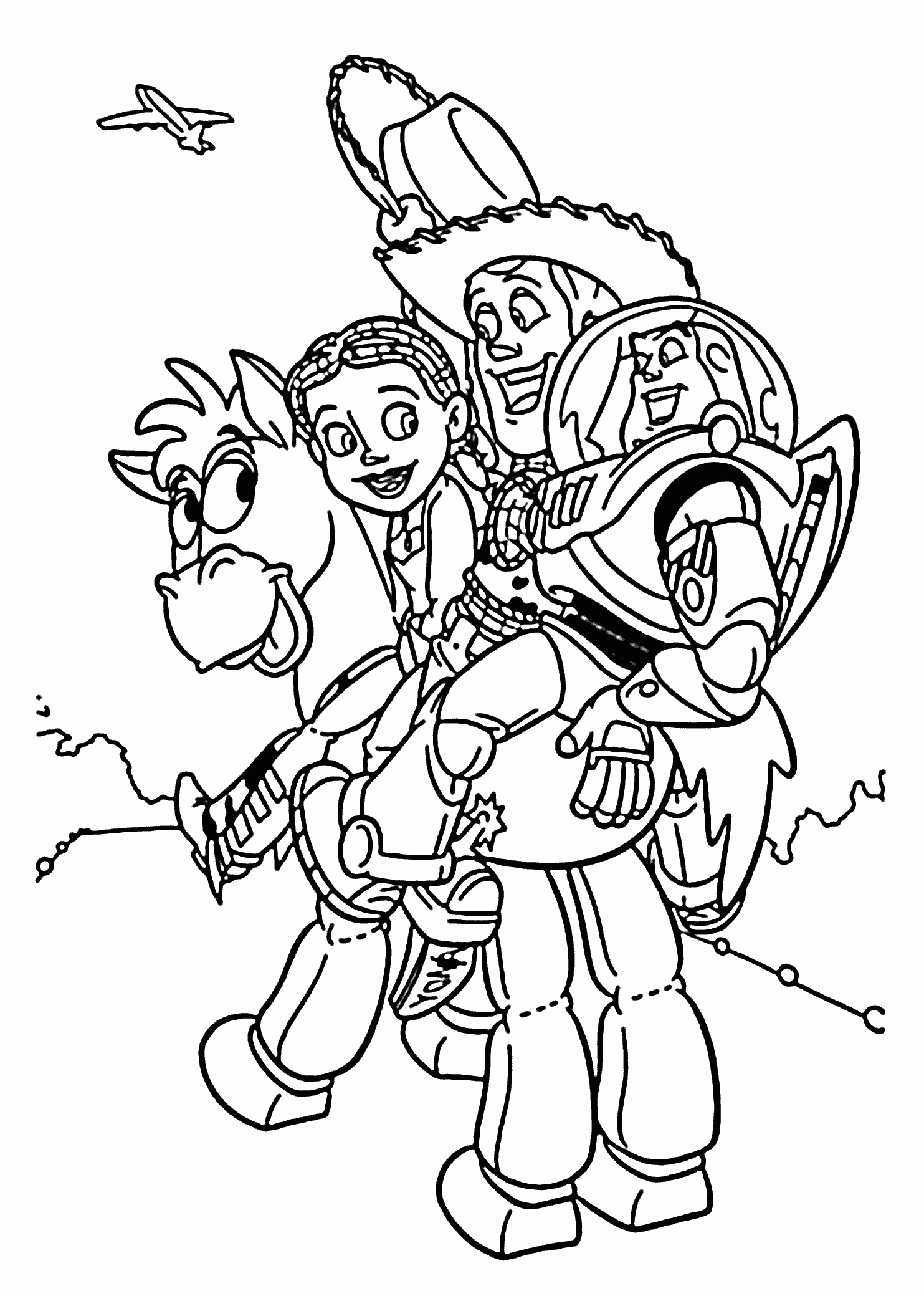 Jessie Toy Story 2 Printable Coloring Page