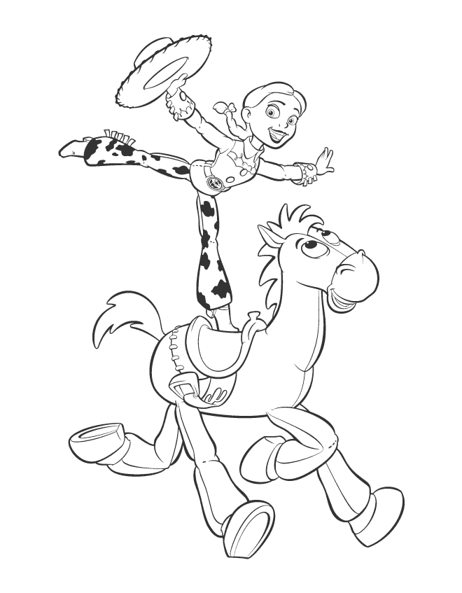 Toy Story Jessie Coloring Pages