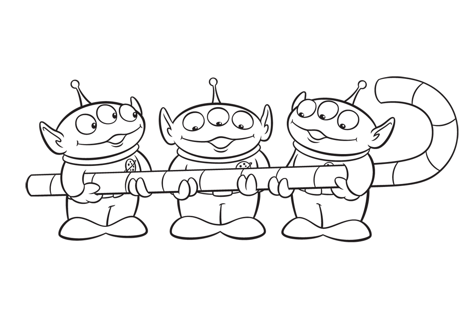 Coloring Book Toy Story Aliens Coloring Pages